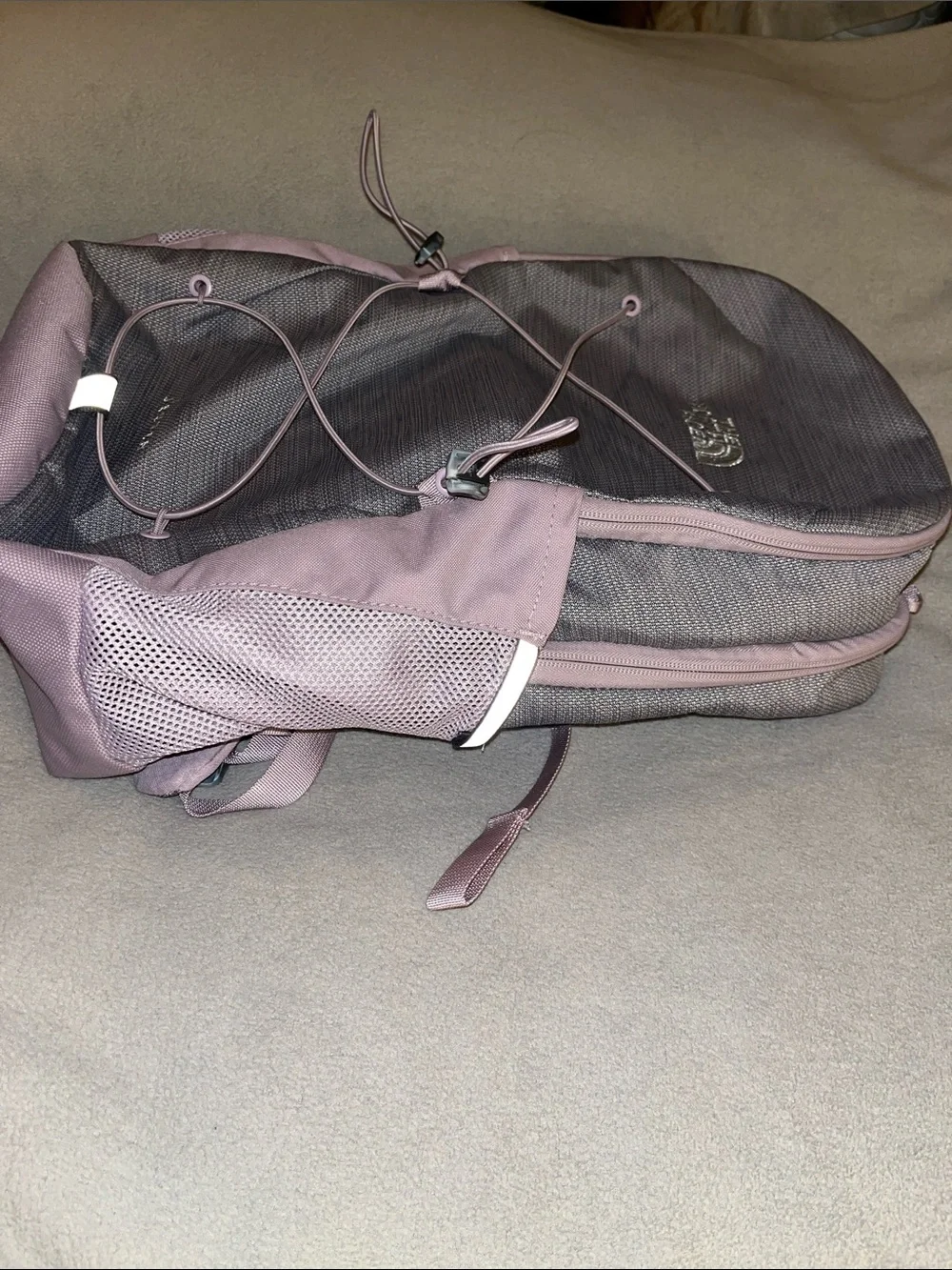 The North Face Jester Light Purple and Gray Backpack